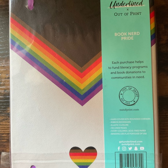 NEW Out of Print Book Nerd notebook. - Picture 2 of 2